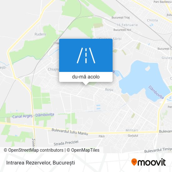 Hartă Intrarea Rezervelor