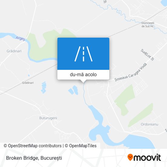 Hartă Broken Bridge