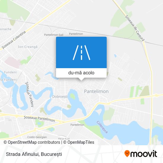 Hartă Strada Afinului