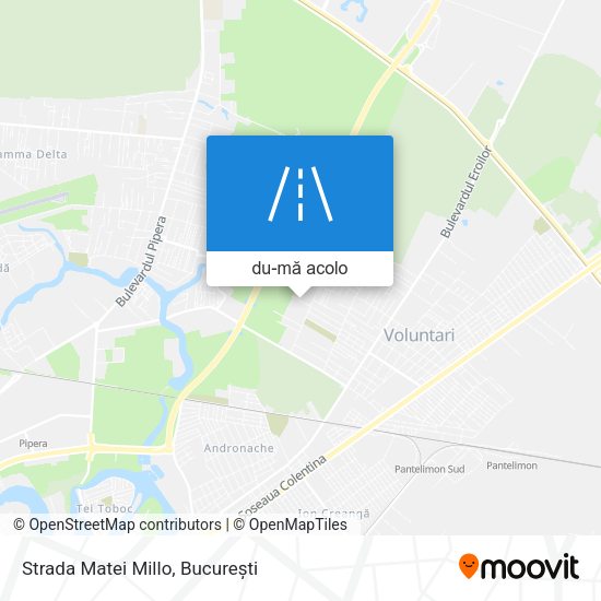 Hartă Strada Matei Millo