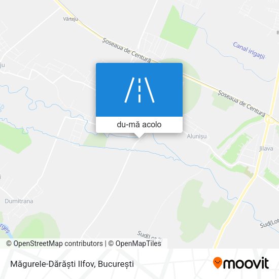 Hartă Măgurele-Dărăști Ilfov