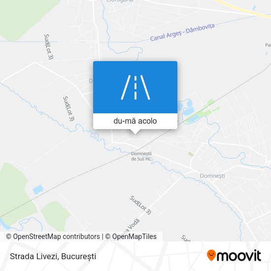 Hartă Strada Livezi