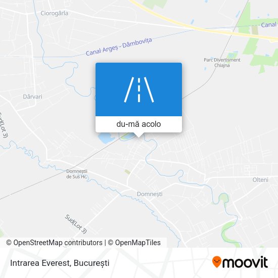 Hartă Intrarea Everest