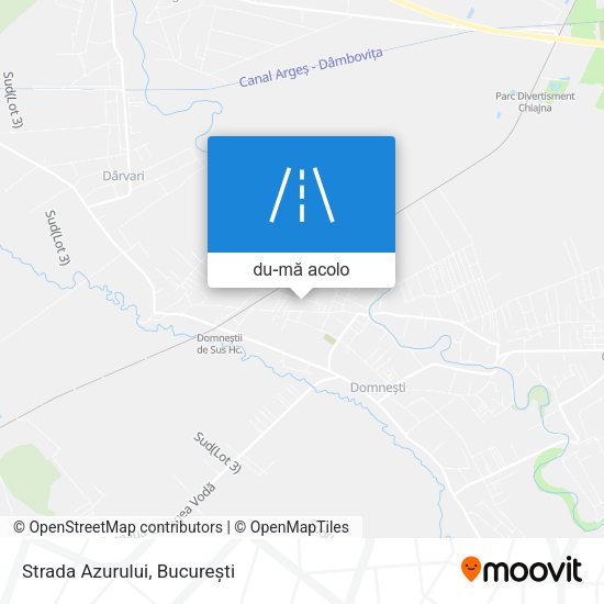 Hartă Strada Azurului