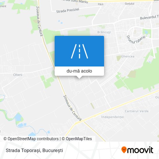 Hartă Strada Toporași