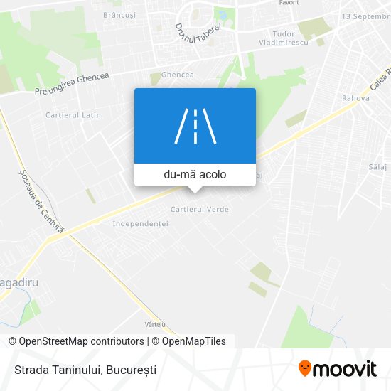 Hartă Strada Taninului
