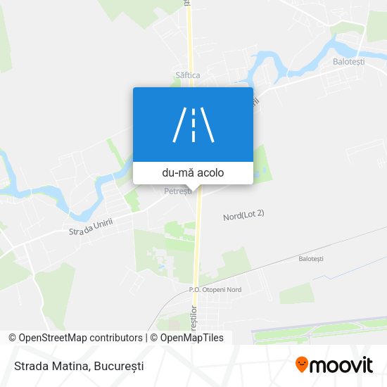 Hartă Strada Matina