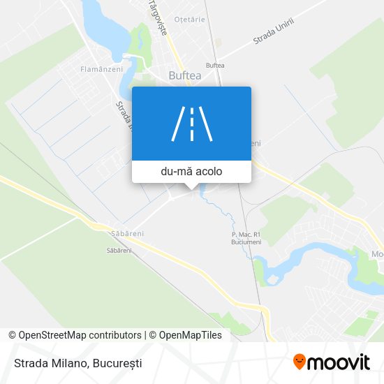 Hartă Strada Milano