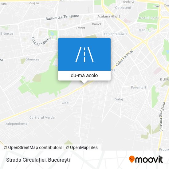 Hartă Strada Circulației