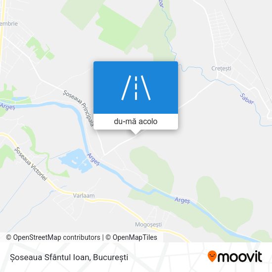 Hartă Șoseaua Sfântul Ioan