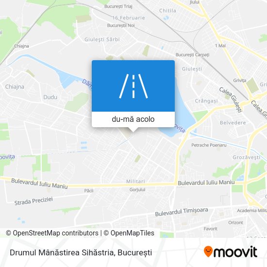 Hartă Drumul Mânăstirea Sihăstria