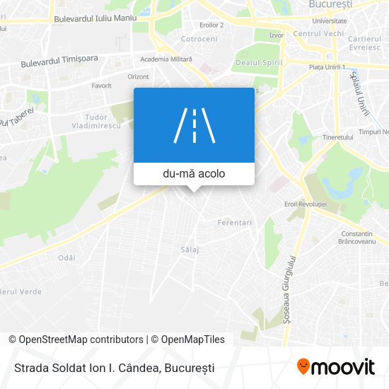 Hartă Strada Soldat Ion I. Cândea