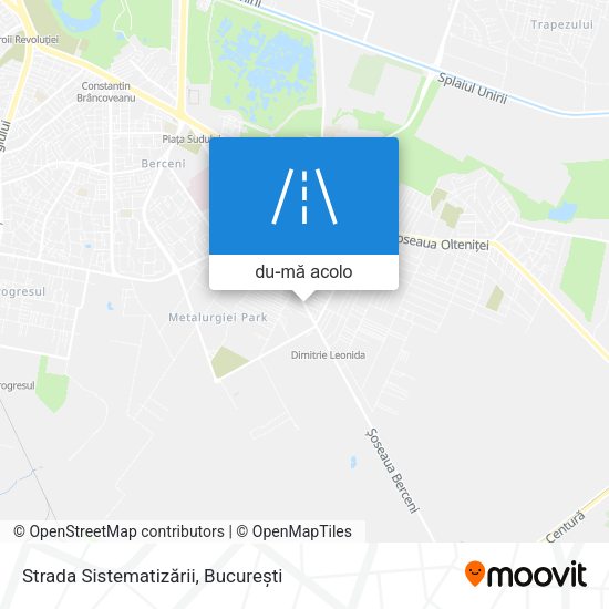 Hartă Strada Sistematizării