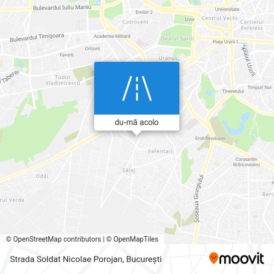 Hartă Strada Soldat Nicolae Porojan
