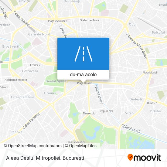 Hartă Aleea Dealul Mitropoliei