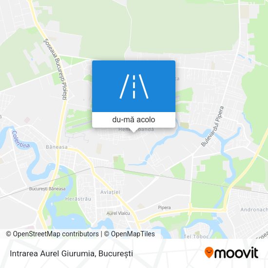 Hartă Intrarea Aurel Giurumia