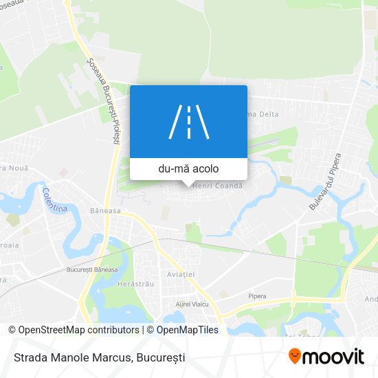 Hartă Strada Manole Marcus