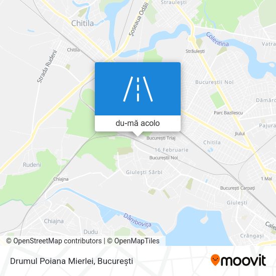 Hartă Drumul Poiana Mierlei