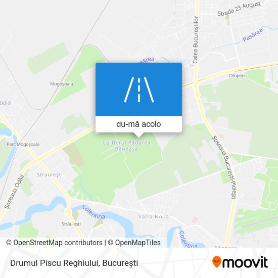 Hartă Drumul Piscu Reghiului