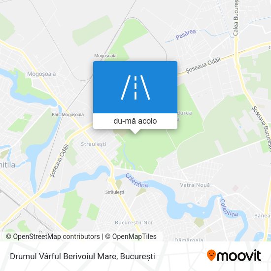 Hartă Drumul Vârful Berivoiul Mare