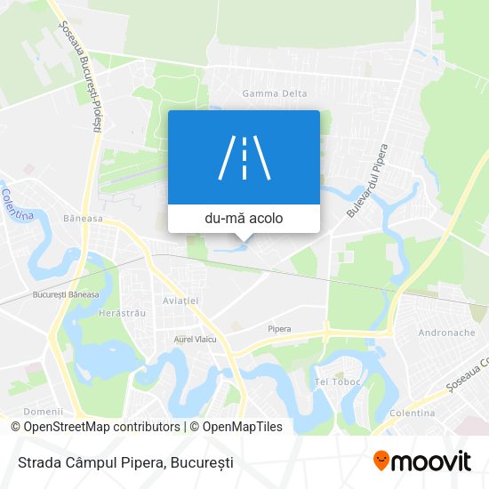 Hartă Strada Câmpul Pipera