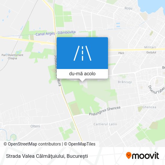 Hartă Strada Valea Călmăţuiului