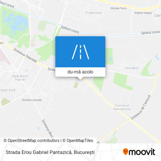 Hartă Strada Erou Gabriel Pantazică