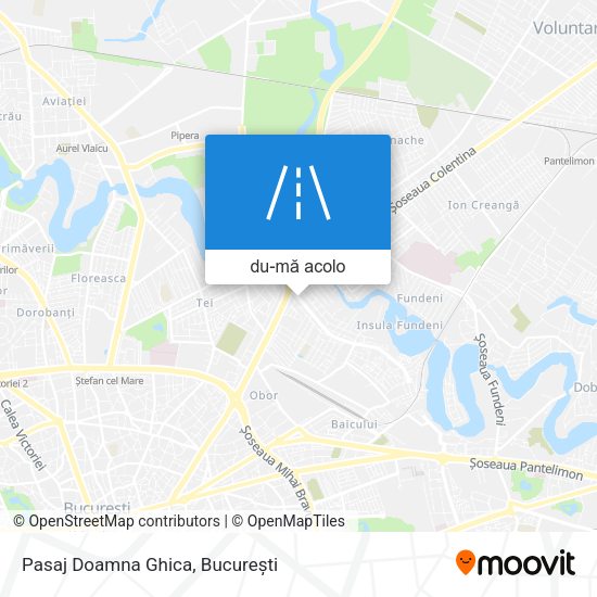 Hartă Pasaj Doamna Ghica