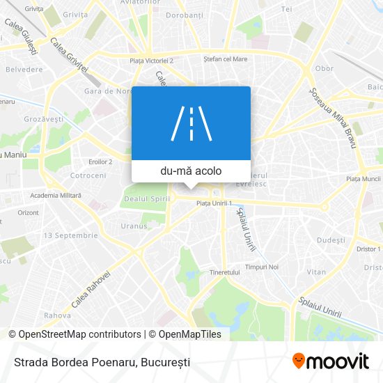 Hartă Strada Bordea Poenaru