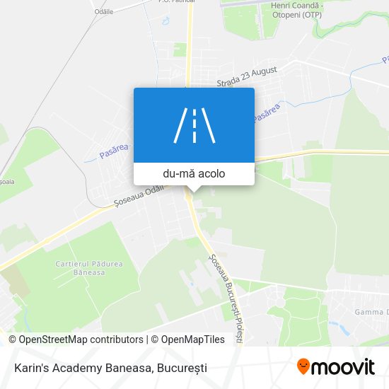 Hartă Karin's Academy Baneasa