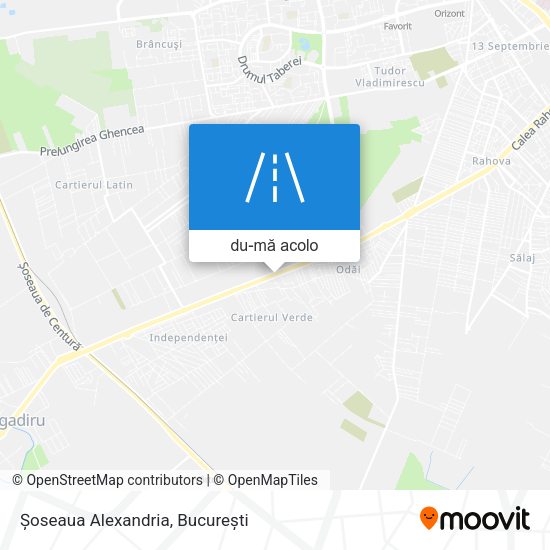Hartă Șoseaua Alexandria