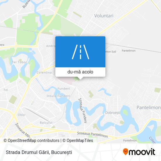 Hartă Strada Drumul Gării