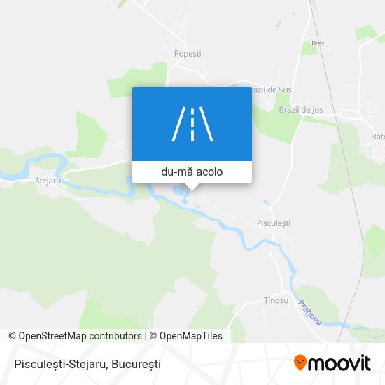 Hartă Pisculești-Stejaru