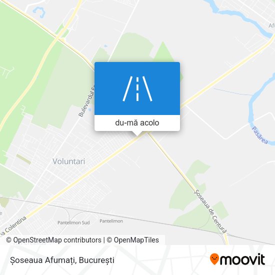 Hartă Șoseaua Afumați