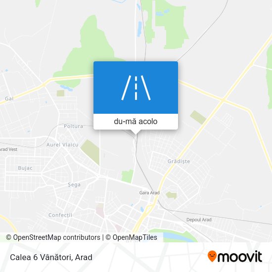 Hartă Calea 6 Vânători