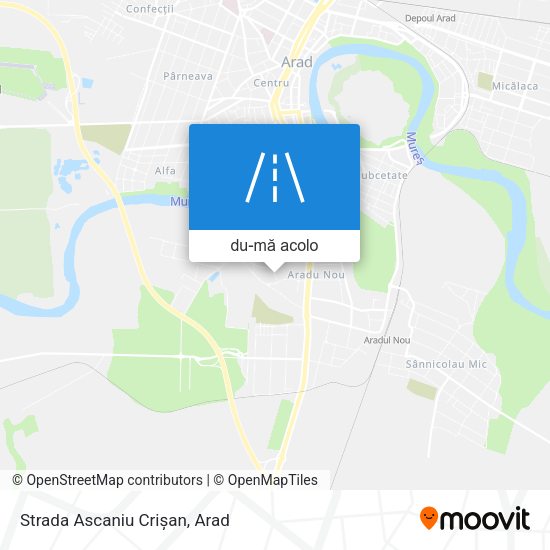 Hartă Strada Ascaniu Crișan