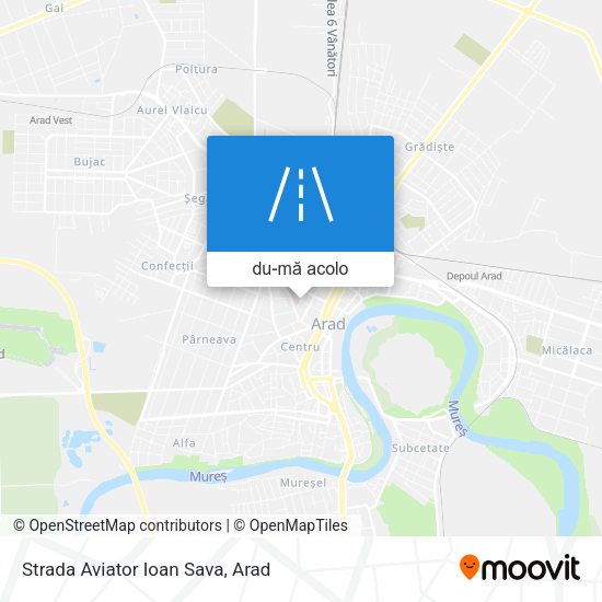 Hartă Strada Aviator Ioan Sava