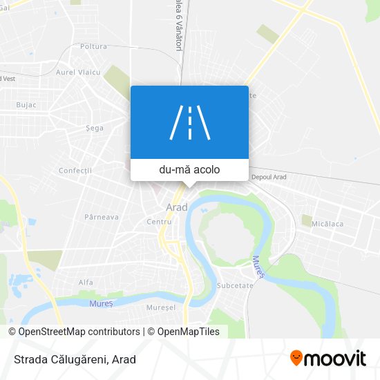Hartă Strada Călugăreni
