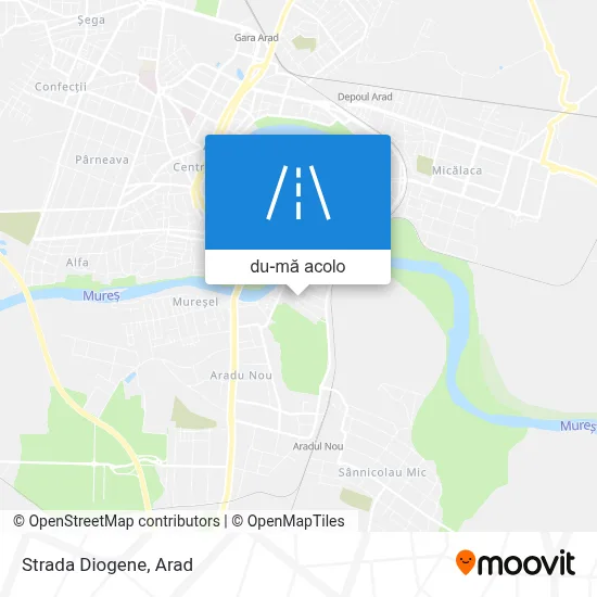 Hartă Strada Diogene