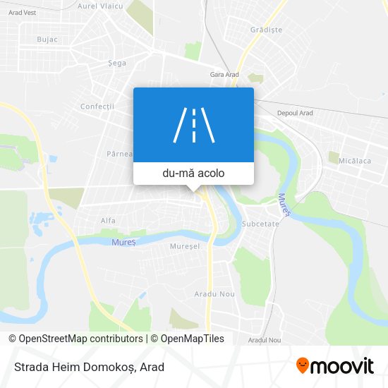 Hartă Strada Heim Domokoș