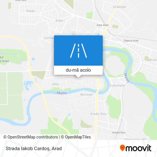 Hartă Strada Iakob Cardoș