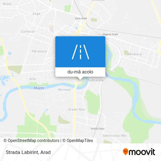 Hartă Strada Labirint