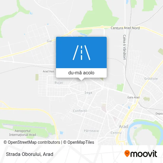 Hartă Strada Oborului