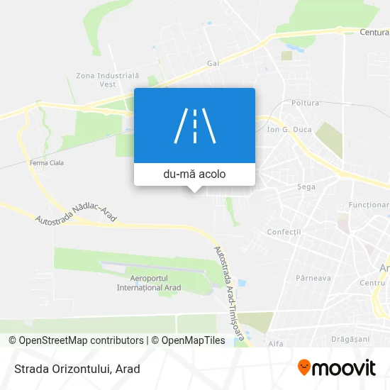 Hartă Strada Orizontului