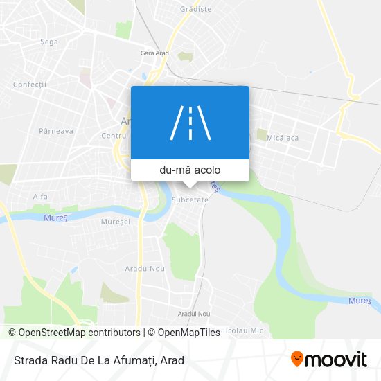 Hartă Strada Radu De La Afumați