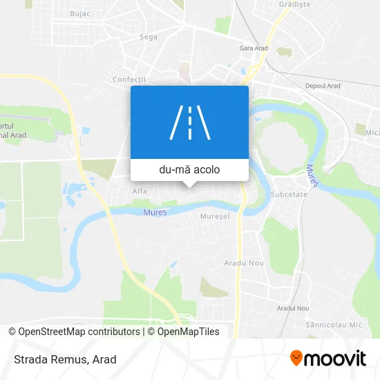 Hartă Strada Remus