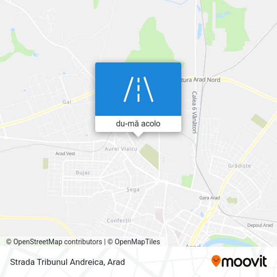 Hartă Strada Tribunul Andreica