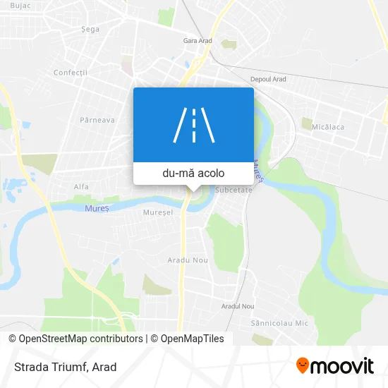 Hartă Strada Triumf