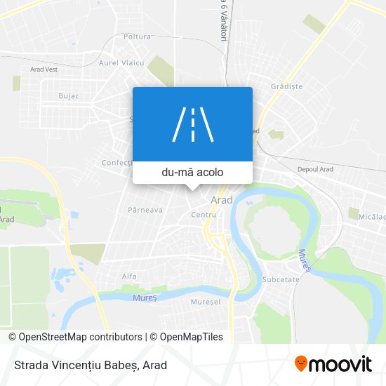 Hartă Strada Vincențiu Babeș