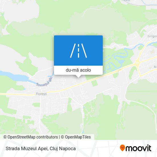 Hartă Strada Muzeul Apei